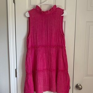 Simply Southern Fuchsia Sleeveless Kids Dress